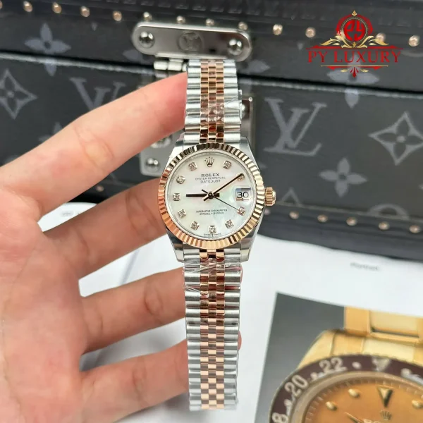 Rolex Datejust 278271-0026 Bicolore Oro Rosa Quadrante Madreperla Diamanti Jubilee Replica 1:1 THBF 31mm Orologio