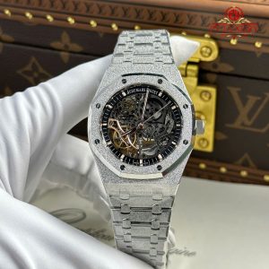 Audemars Piguet Royal Oak 15407BC Frosted Gold Openworked Skeleton Dial Replica 1:1 Migliore Edizione THB 41mm Orologio