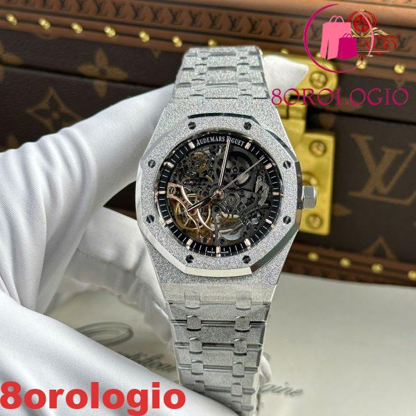 Audemars Piguet Royal Oak 15407BC Frosted Gold Openworked Skeleton Dial Replica 1:1 Migliore Edizione THB 41mm Orologio