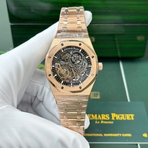 Audemars Piguet Royal Oak 15407OR Quadrante Scheletrato in Oro Rosa Replica Migliore 1:1 THB 41mm Orologio