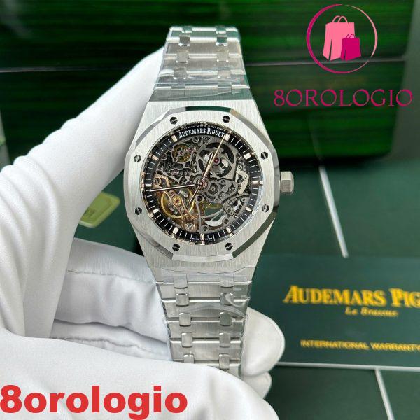 Audemars Piguet Royal Oak 15407ST Quadrante Scheletrato Openworked 1:1 Migliore Replica THB 41mm Orologio - immagine 6