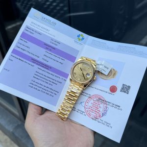 Rolex Day-Date 228238 Quadrante Champagne Romano 18K Gold Wrapped 175g GMF 40mm Replica Orologio