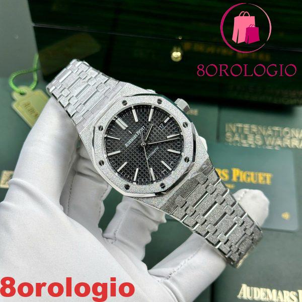 Audemars Piguet Royal Oak 15410BC Oro Frosted Quadrante Nero 1:1 Copy Miglior Replica APSF 41mm Orologio - immagine 3