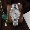 Rolex Day-Date 228239 Quadrante Baguette Argento 177g Migliore Replica V3 GMF 40mm Orologio