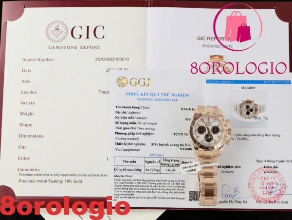 Rolex Daytona 116505-0014 Quadrante in Meteorite Bianca Oro Rosa 18K Rivestito 1:1 Migliore Replica 40mm Orologio - immagine 4