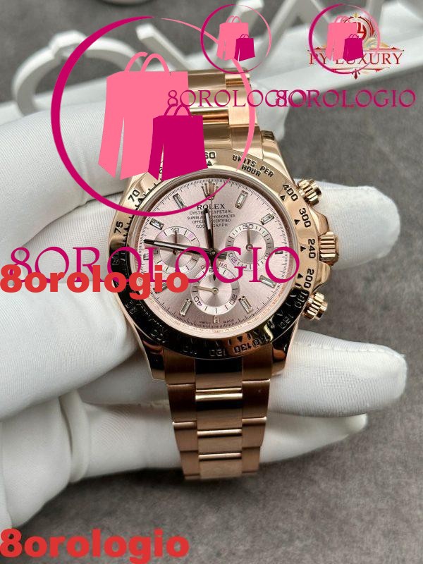 Replica Rolex Daytona 116505-0017 CNC 1:1 Personalizzato in Oro Massiccio 18K con Diamanti CVD 40mm Orologio