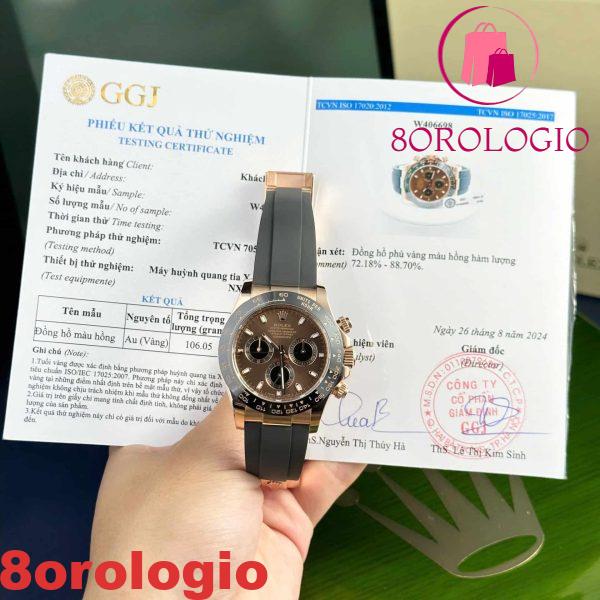 Rolex Daytona 116515LN-0041 Quadrante Cioccolato 18K Orologio Placcato Oro Migliore Replica 40mm Orologio