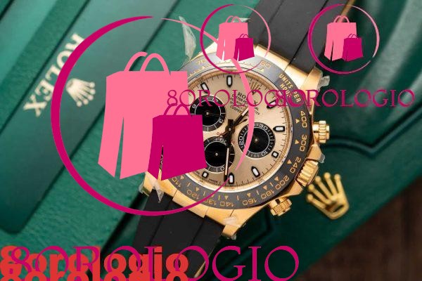 Replica Rolex Daytona 116518 Oro Giallo Quadrante Champagne Oysterflex 40mm Orologio - immagine 2
