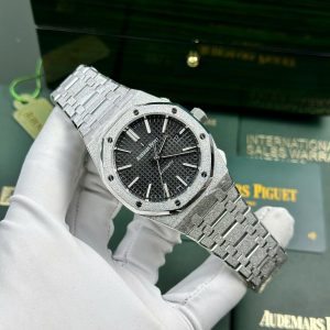Audemars Piguet Royal Oak 15454BC Frosted Gold Quadrante Nero 1:1 Miglior Replica APSF 37mm Orologio