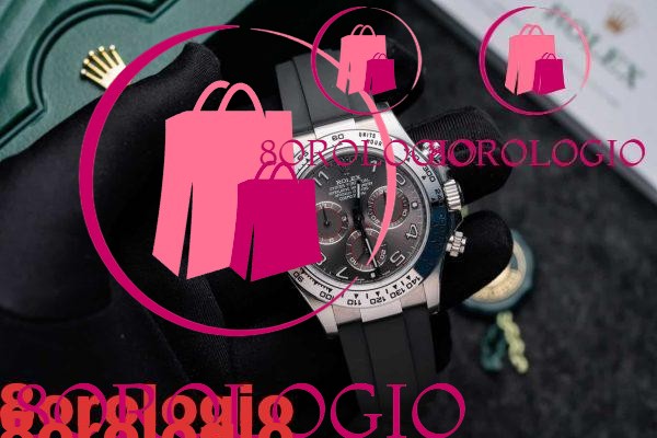 Rolex Daytona 116519 Quadrante Grigio Arabo Oysterflex Super Replica 40mm Orologio - immagine 2