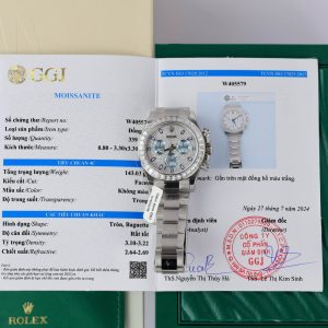 Rolex Daytona 116576TBR Custom Made Moissanite Diamond Oyster Bracelet Migliore Replica 40mm Orologio