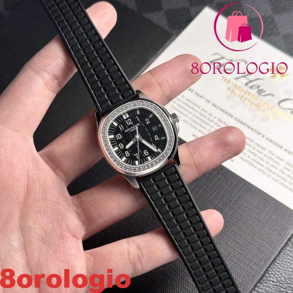 Patek Philippe Aquanaut 5067A Replica Quadrante Nero Swiss Quartz PPF 35,6 mm Orologio - immagine 3