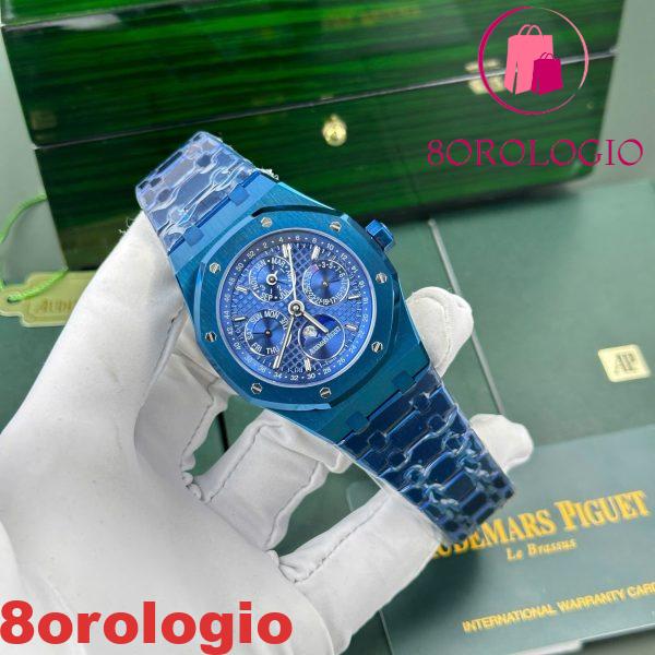 Audemars Piguet Royal Oak Calendario Perpetuo 26579CS Ceramica Blu 1:1 Miglior Replica BBR 41mm Orologio - immagine 7