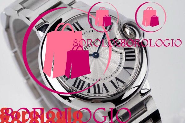 Cartier Ballon Bleu W6920084 Quadrante Bianco Bracciale Migliore Replica AF 33mm Orologio - immagine 3