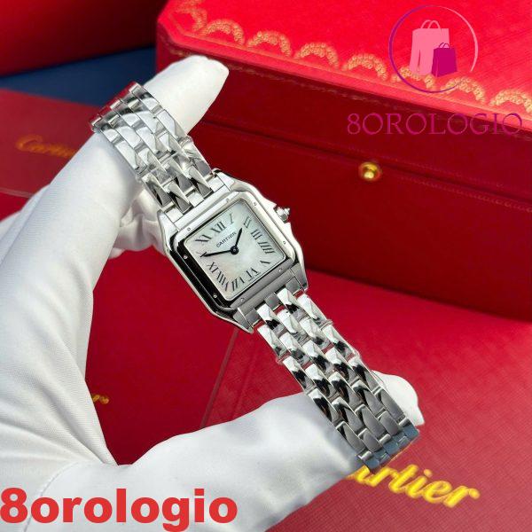 Cartier Panthère Steel Ladies MOP Dial Miglior Replica AF 27mm x 36mm Orologio - immagine 4