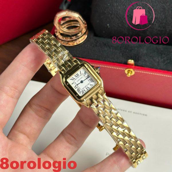 Cartier Panthère WGPN0047 Ladies Small Model Replica in Oro Giallo BVF 23mm X 30mm Orologio - immagine 4