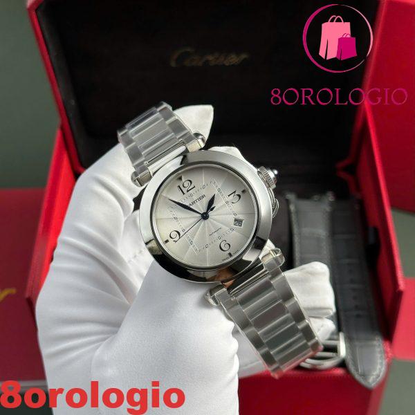 Cartier Pasha De Cartier WSPA0009 Acciaio Quadrante Bianco Replica BVF 41mm Orologio - immagine 6