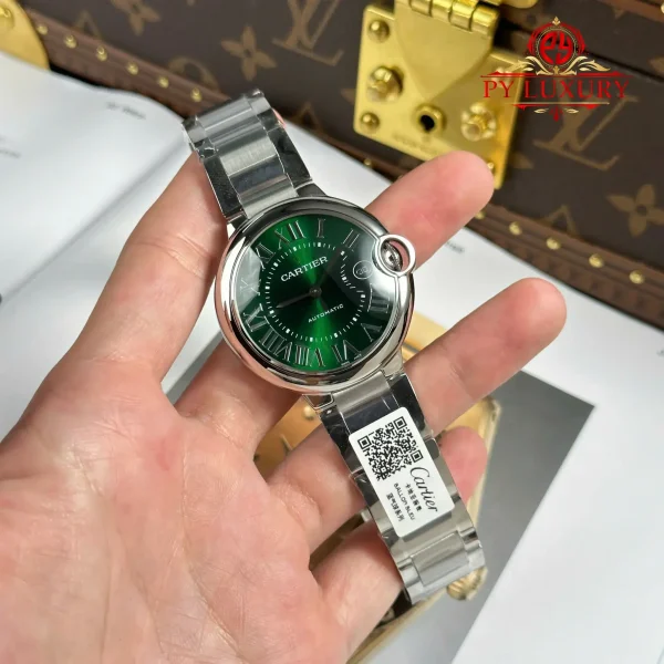 Cartier Ballon Bleu De Cartier CRWSBB0071 Quadrante Verde Migliore Replica AF 40mm Orologio - immagine 6