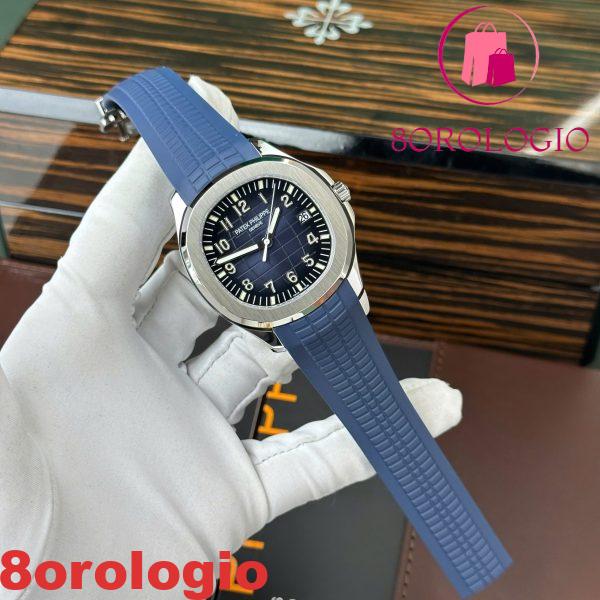 Patek Philippe Aquanaut 5168G-010 Quadrante Blu Modificato Opzione Completa Super Clone Best Replica 42.2mm Orologio - immagine 8