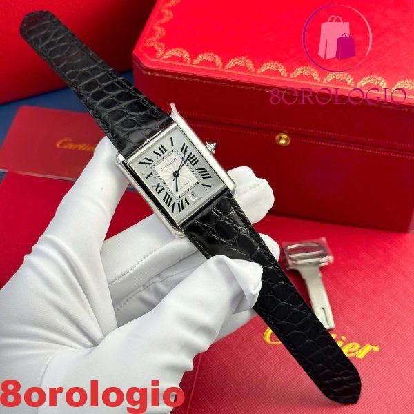Cartier Tank Must WSTA0040 Extra Large Quadrante Argento Migliore Replica AF 31mm X 41mm Orologio - immagine 3