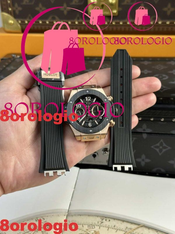 Hublot Big Bang Unico King Gold Ceramica Nera Migliore Replica 42mm Orologio - immagine 5
