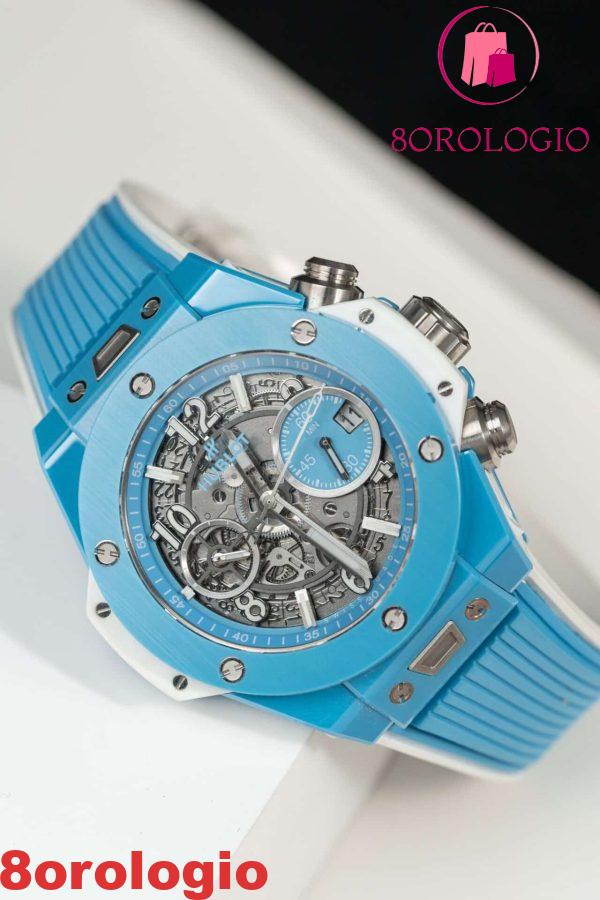 Hublot Big Bang Unico Sky Blue Ceramic Migliore Replica BBF 42mm Orologio - immagine 6