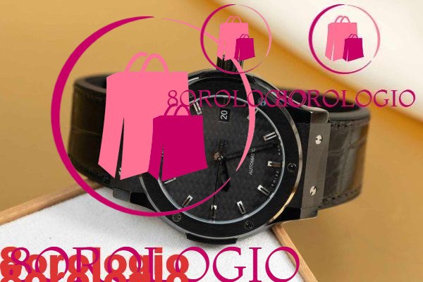 Hublot Classic Fusion Black Magic Quadrante in Carbonio Movimento Svizzero Replica di Alta Qualità 42mm Orologio - immagine 4