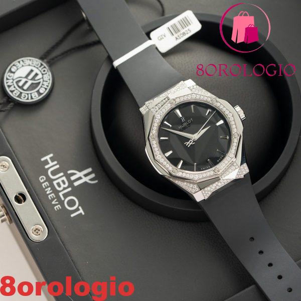 Hublot Classic Fusion Orlinski Titanium Black Alternative Pavé Custom Moissanite Replica 1:1 40mm Orologio - immagine 5