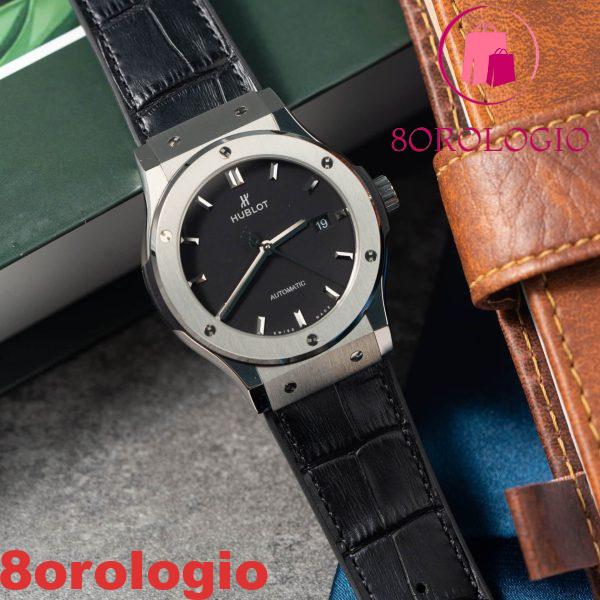 Hublot Classic Fusion Titanium Quadrante Nero Migliore Replica JJF 42mm Orologio - immagine 4