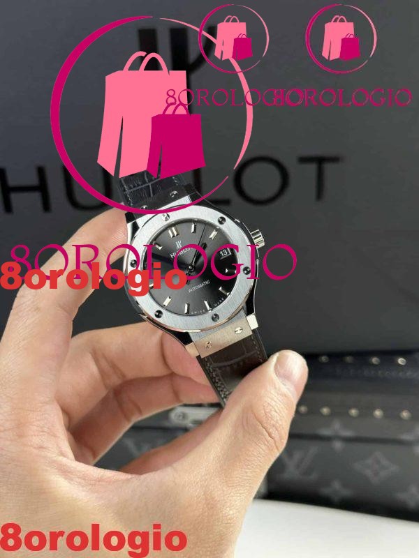 Hublot Classic Fusion Titanium Quadrante Grigio Replica Super Clone JJF 38mm Orologio - immagine 3