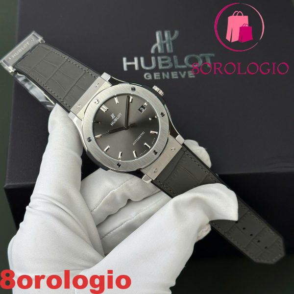 Hublot Classic Fusion Titanium Uomo Quadrante Grigio Replica WWF Factory Migliore 45mm Orologio - immagine 3