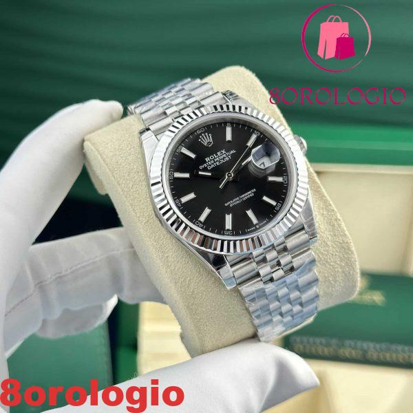 Rolex Datejust 126334 Quadrante Nero Luminoso Bracciale Jubilee Migliore Replica VSF 41mm Orologio - immagine 4