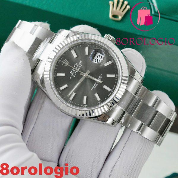 Replica Rolex Datejust 126334-0013 Quadrante Grigio Luminoso Bracciale Oyster 1:1 Miglior Replica VSF 41mm Orologio - immagine 3
