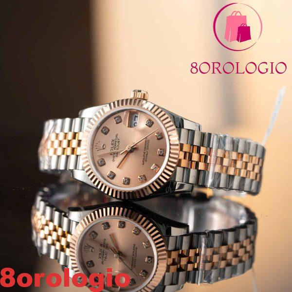 Replica migliore Rolex Datejust 278271 Bicolore Oro 10K Rivestito Quadrante Rosa con Diamanti Jubilee 31mm Orologio - immagine 6
