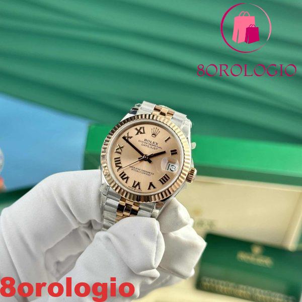 Replica Rolex Datejust 278271-0006 Bicolore Oro Rosa Quadrante Colore Rosé Jubilee 31mm Orologio - immagine 4
