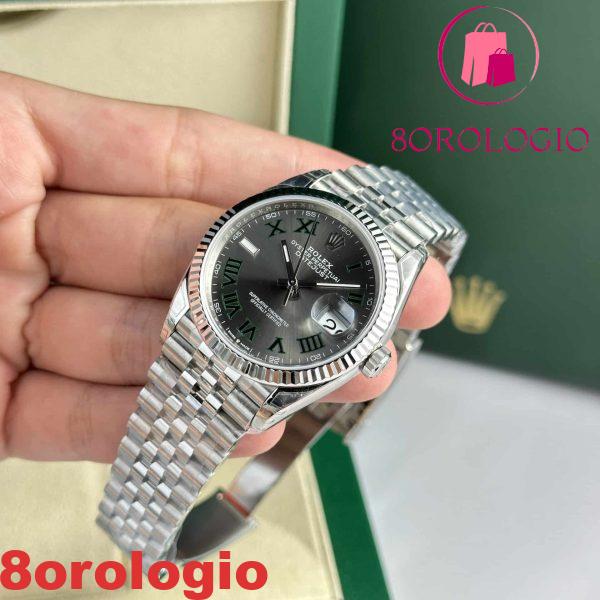 Rolex Datejust 36 126234 Quadrante Wimbledon Replica Jubilee Super Clone VS Factory Orologio - immagine 6