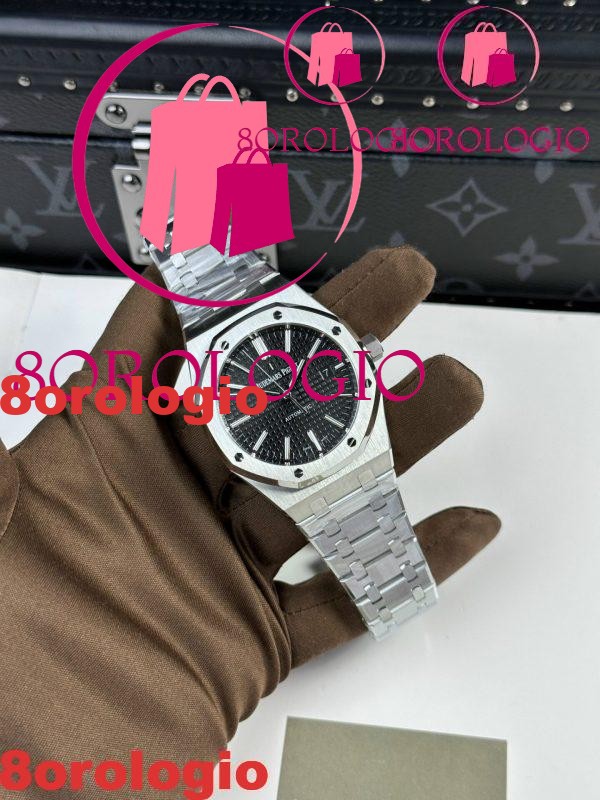 Audemars Piguet Royal Oak 15400ST Quadrante Nero Miglior Replica APS Factory 41mm Orologio - immagine 6