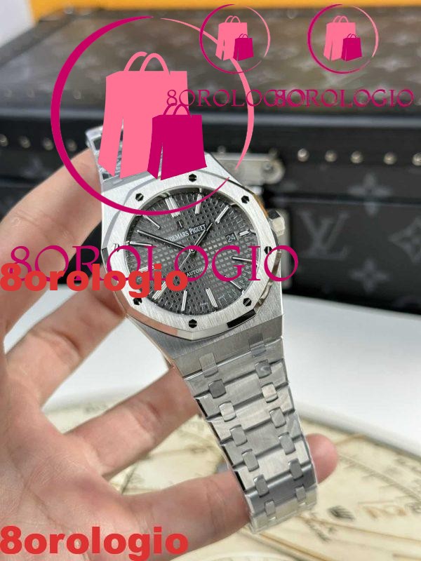 Audemars Piguet Royal Oak 15400ST Quadrante Grigio Migliore Replica APS Factory 41mm Orologio - immagine 4