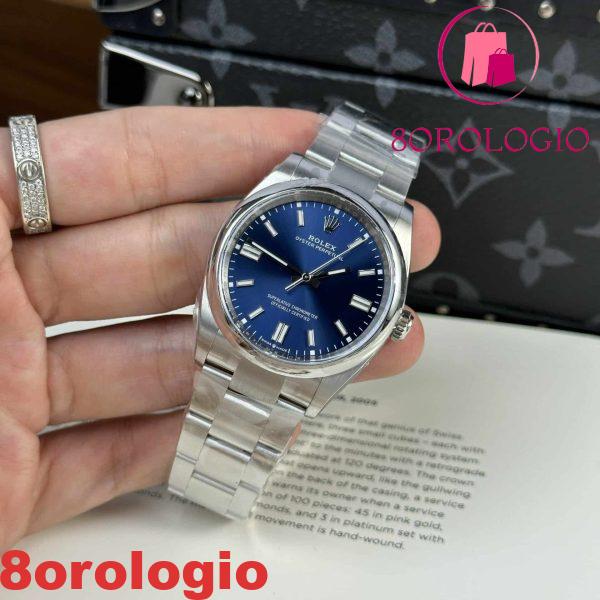 Rolex Oyster Perpetual 126000 Quadrante Blu Miglior Replica Clean Factory 36mm Orologio - immagine 4