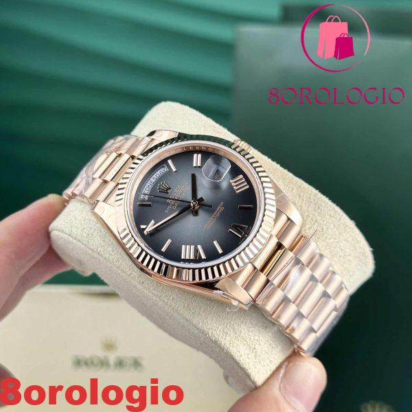 Rolex Day-Date 228235 Oro Rosa Quadrante Slate Ombré 188g Super Replica 40mm Orologio - immagine 6