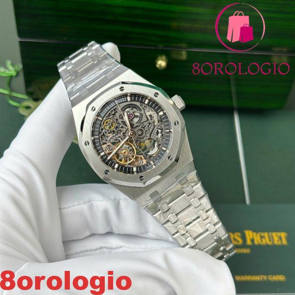 Audemars Piguet Royal Oak 15407ST Quadrante Scheletrato Openworked 1:1 Migliore Replica THB 41mm Orologio - immagine 7