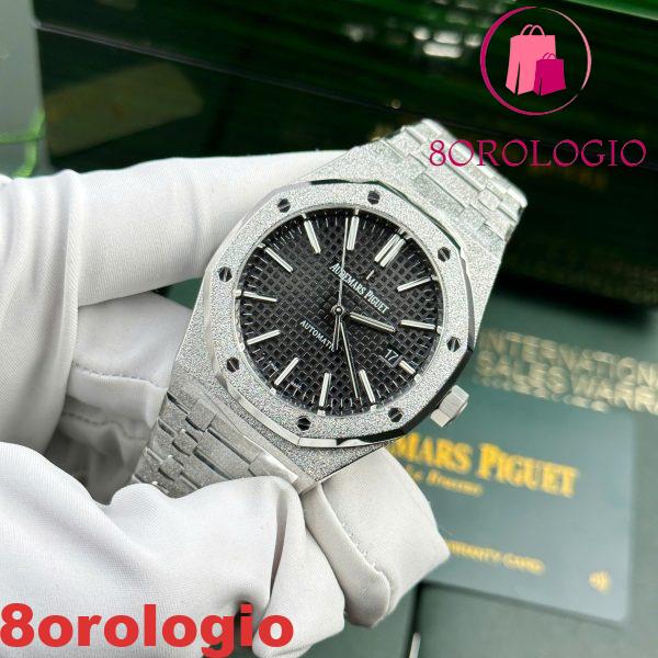 Audemars Piguet Royal Oak 15410BC Oro Frosted Quadrante Nero 1:1 Copy Miglior Replica APSF 41mm Orologio - immagine 4