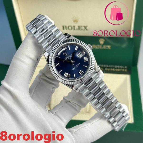 Rolex Day-Date 228239-0007 Quadrante Blu Romano 178g GMF V3 Migliore Replica 40mm Orologio - immagine 5