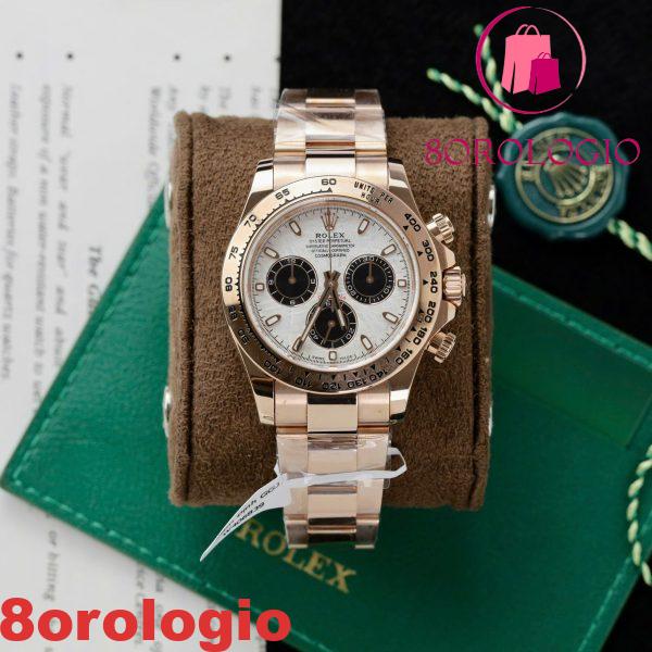 Rolex Daytona 116505-0014 Quadrante in Meteorite Bianca Oro Rosa 18K Rivestito 1:1 Migliore Replica 40mm Orologio - immagine 5