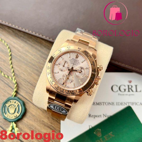 Replica Rolex Daytona 116505-0017 “Sundust Dial” con indici in diamanti taglio baguette Clean Factory 40mm Orologio - immagine 4