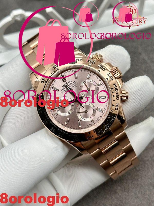 Replica Rolex Daytona 116505-0017 CNC 1:1 Personalizzato in Oro Massiccio 18K con Diamanti CVD 40mm Orologio - immagine 3