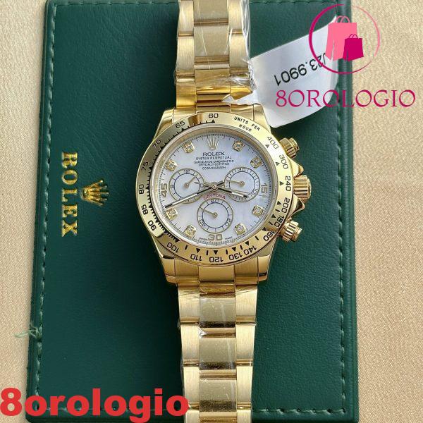 Rolex Daytona 116508 Oro Giallo 18K Rivestito Quadrante MOP Migliore Replica 40mm Orologio - immagine 6
