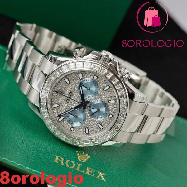 Rolex Daytona 116576TBR Custom Moissanite Bezel And Dial Oyster Bracelet 1:1 Miglior Replica 40mm Orologio - immagine 3