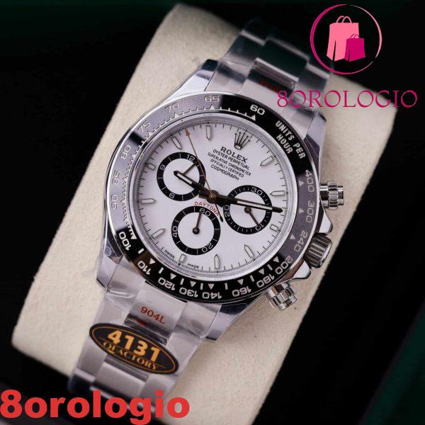 Rolex Daytona 126500LN-0001 Quadrante Panda Bianco Movimento 4131 Replica Q Factory 40mm Top Quality Orologio - immagine 6