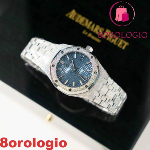 Audemars Piguet Royal Oak 15454BC Frosted Gold Quadrante Blu Migliore Replica APSF 37mm Orologio - immagine 4